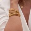 Bracelet Jonc Bouddhiste Or Fin