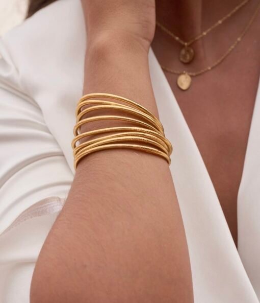 Bracelet Jonc Bouddhiste Or Fin
