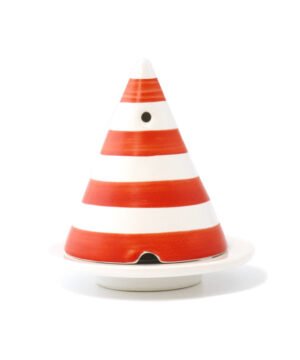 Lampe Merlin Rayée Rouge