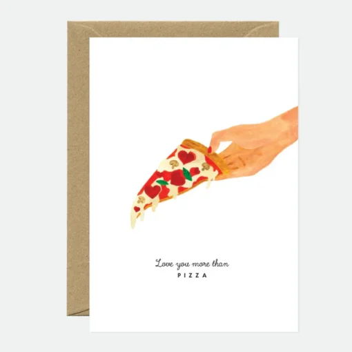 Carte Postale Love you Pizza, ATWS.