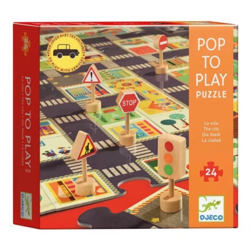 Puzzle Pop to Play la Ville, Djeco.