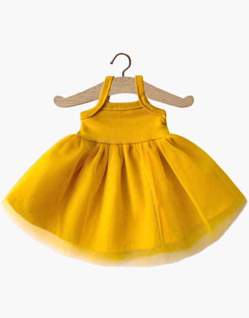 Gordis – Tutu Rosella jersey moutarde et tulle ambre, Minikane