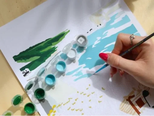 Peinture au Numéro Picnic a Etretat – Image 3