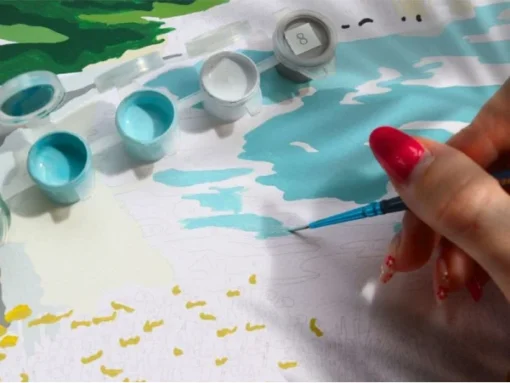 Peinture au Numéro Picnic a Etretat – Image 4