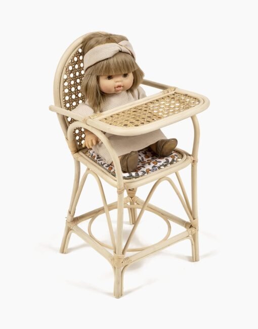 Chaise haute Raya et sa galette Séraphine, Minikane