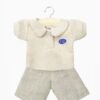 Gordis – Ensemble Polo Elsie lin et pantalon Flare Barbara en lin naturel, Minikane x Delage