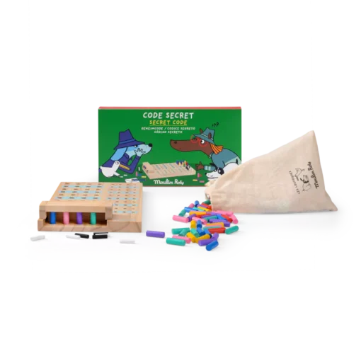 Jeu Code Secret en Bois, Moulin Roty