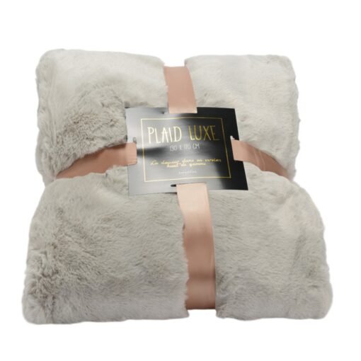 PLAID LUXE GRIS CLAIR 130X170