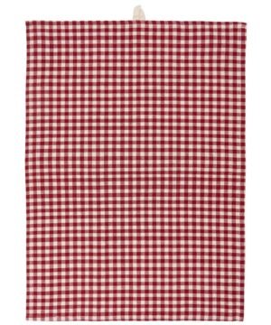 torchon Vichy rouge