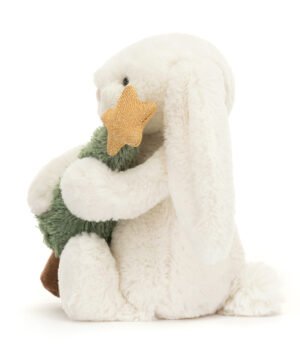 Bashful Bunny with Christmas Tree, Jellycat