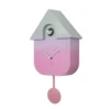 Pendule Murale Coucou Gradient Vert/Rose, Fisura