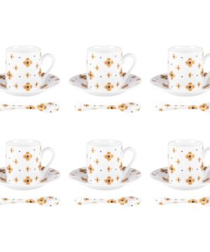 Coffret Tasses à Café + Cuillères Eléor
