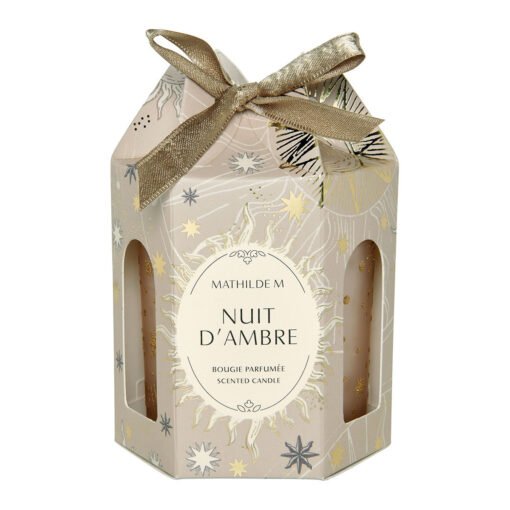 Bougie parfumée Fête Céleste 160 g - Nuit d'Ambre, Mathilde M.