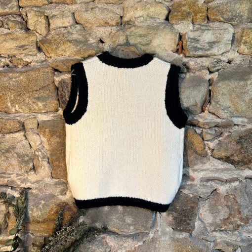 Gilet Bouclette Brodé TU
