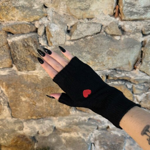 Mitaines Coeur Noir