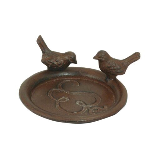 Soucoupe avec Oiseaux Rouille, Esschert Design