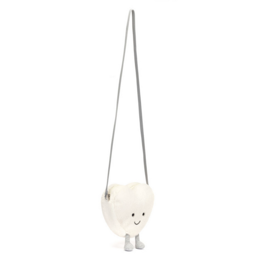 Amuseables Cream Heart Bag, Jellycat