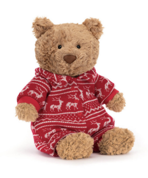Bartholomew Bear Winter Pyjamas, Jellycat