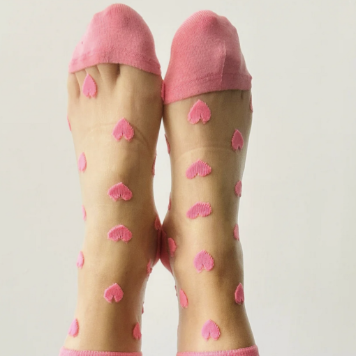 Chaussettes Cœur Corail, Sockette
