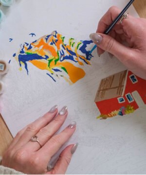 Peinture au Numéro Randonnée en Norvège, La Petite Epicerie