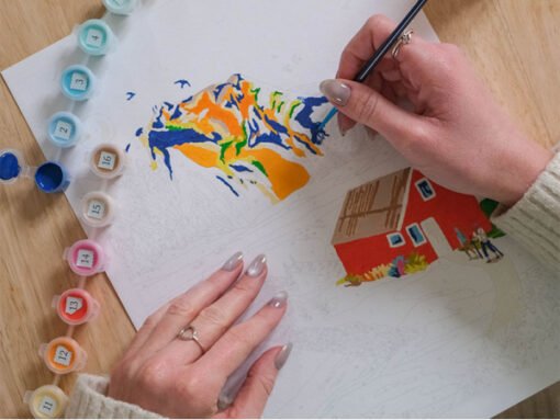 Peinture au Numéro Randonnée en Norvège, La Petite Epicerie