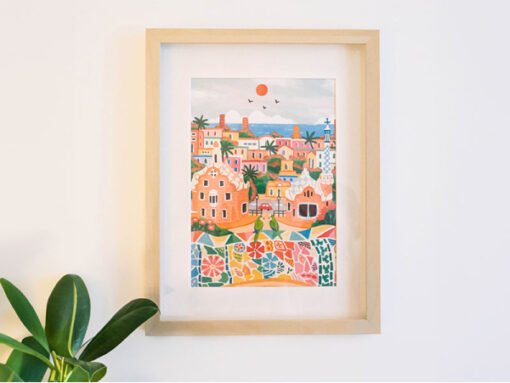 Peinture au Numéro Barcelona, La Petite Epicerie