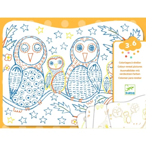 Coloriage Familles des sous-bois, Djeco