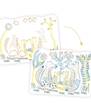 Coloriage Familles des sous-bois, Djeco