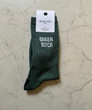 Chaussettes Paillettes Queen Bitch, Félicie Aussi