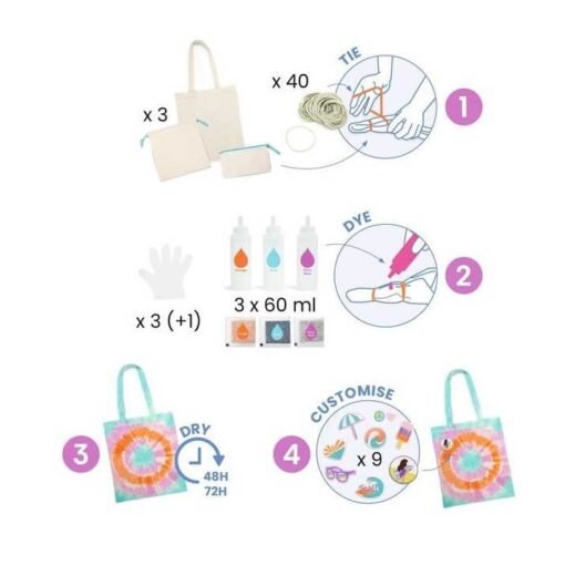 Accessoires Tie-Dye Sunshine Camp, Djeco