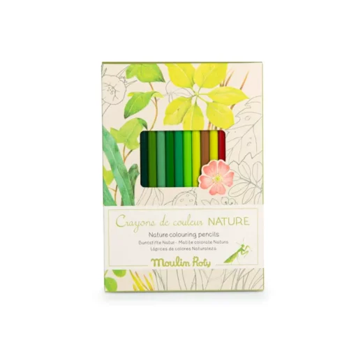 12 Crayons de Couleur & Cartes, Moulin Roty