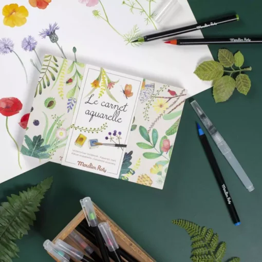 Carnet aquarelle, Moulin Roty