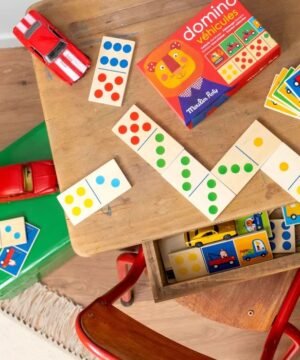 Domino véhicules en bois, Moulin Roty