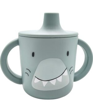 Tasse d’apprentissage en silicone Mr. Shark, Trixie