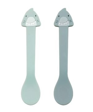 Lot de 2 cuillères en silicone Mr. Shark, Trixie