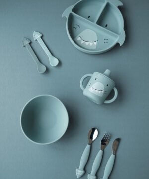 Lot de 2 cuillères en silicone Mr. Shark, Trixie
