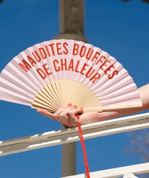 Éventail “Maudites bouffées de chaleur”, Fisura