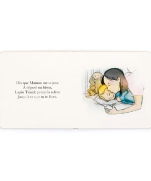 Lapin Timide Veille Sur Tes Nuits Livre, Jellycat