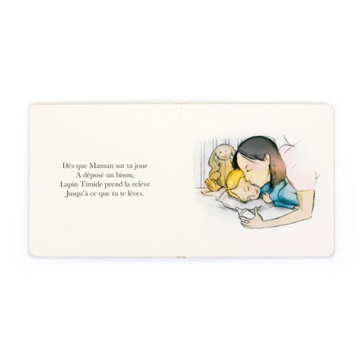 Lapin Timide Veille Sur Tes Nuits Livre, Jellycat