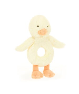 Bashful Duckling Ring Rattle, Jellycat