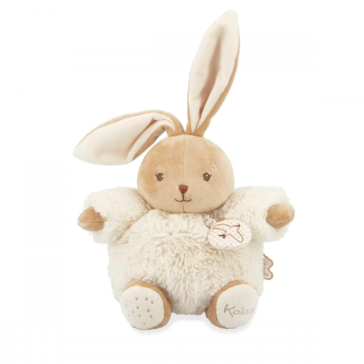 Peluche musicale lapin Patapouf Crème 17 cm, Kaloo