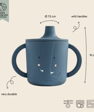 Tasse d'apprentissage en silicone Mrs. Elephant, Trixie