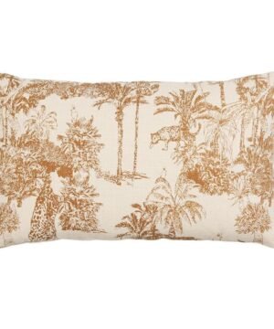 Coussin Mocoa camel & écru, YLIADES