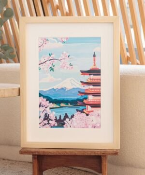 Peinture au Numéro Mont Fuji, La Petite Épicerie