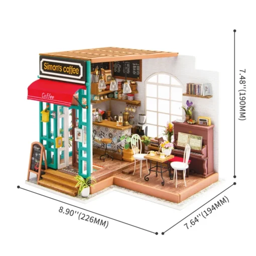Dollhouse Simon's Coffee, ROBOTIME