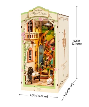 Book Nook Coin floral, ROBOTIME