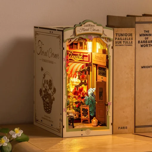 Book Nook Coin floral, ROBOTIME