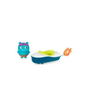Jouet de bain bateau avec capitaine Hippo, PJP