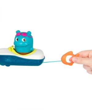 Jouet de bain bateau avec capitaine Hippo, PJP