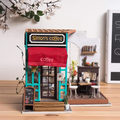 Dollhouse Simon's Coffee, ROBOTIME